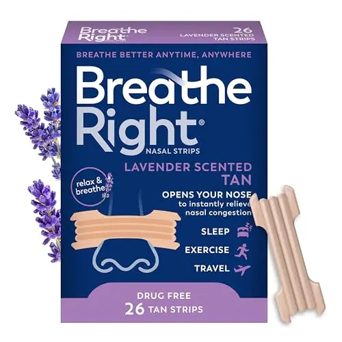Breathe Right Extra Strength Lavender nasal strips for snoring