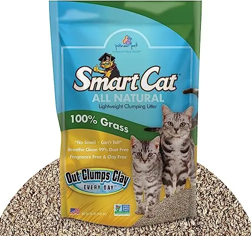 SmartCat All Natural Clumping Grass Litter bag