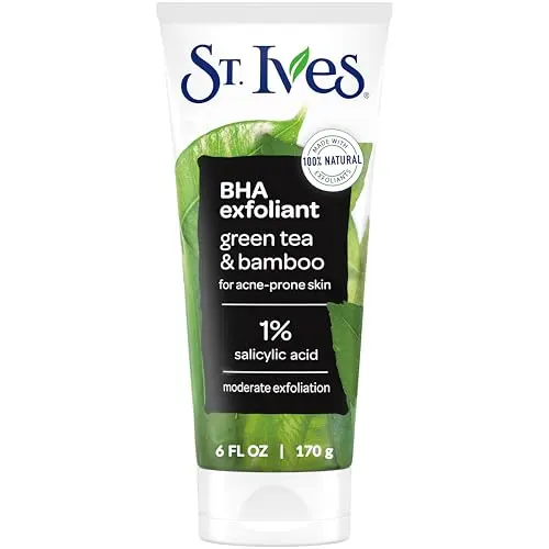 St. Ives Blackhead Clearing Face Scrub with green tea formula