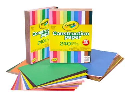 Crayola Construction Paper in multicolored sheets