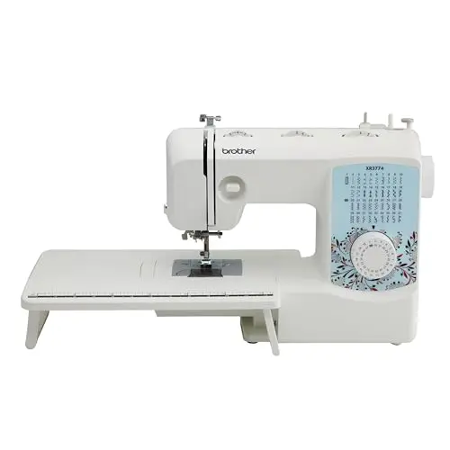 Brother XR3774 sewing and quilting machine with wide table