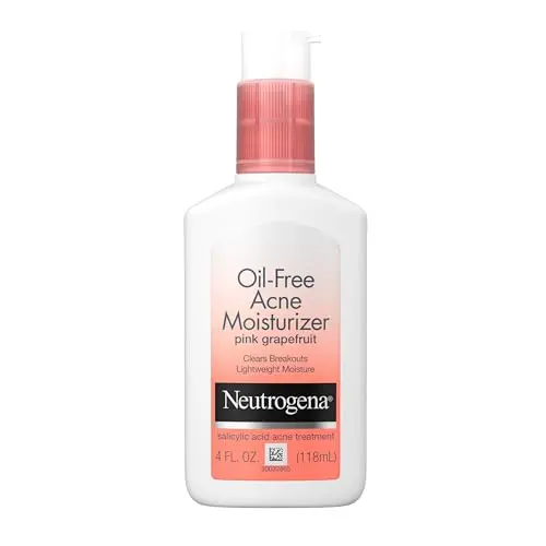 Neutrogena Oil-Free Acne Facial Moisturizer with pink grapefruit