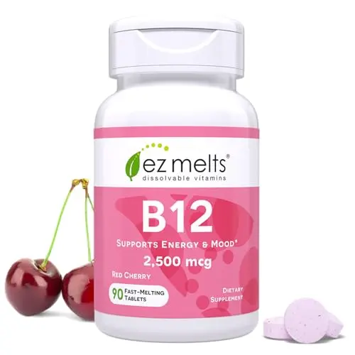EZ MELTS B12 Sublingual Vitamin 2500 mcg dissolving tablets