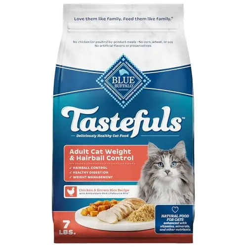 Blue Buffalo Tastefuls weight and hairball control dry cat food
