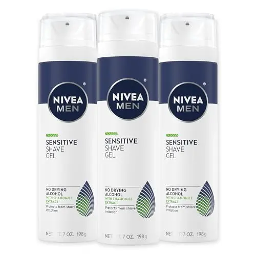 NIVEA MEN Sensitive Shave Gel cans