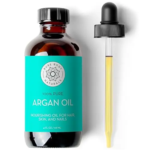 Pure Body Naturals Argan Oil with glass dropper