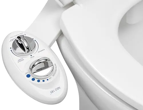 LUXE Bidet NEO 185 white bidet attachment with dual nozzle system