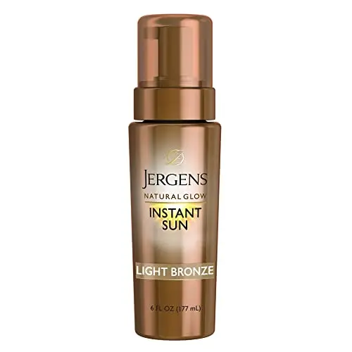 Jergens Natural Glow Instant Sun Body Mousse for light bronze tan
