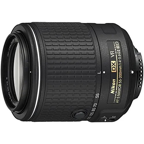 Nikon AF-S DX NIKKOR 55-200mm f/4-5.6G ED VR II telephoto zoom lens