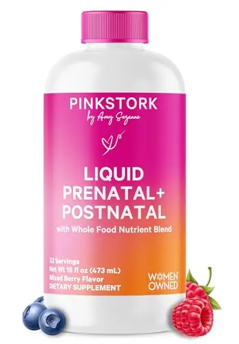 Pink Stork Liquid Prenatal Vitamins bottle