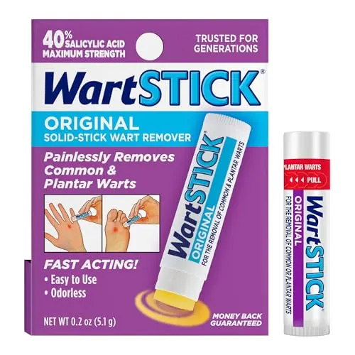 WartStick solid-stick wart remover for painless application