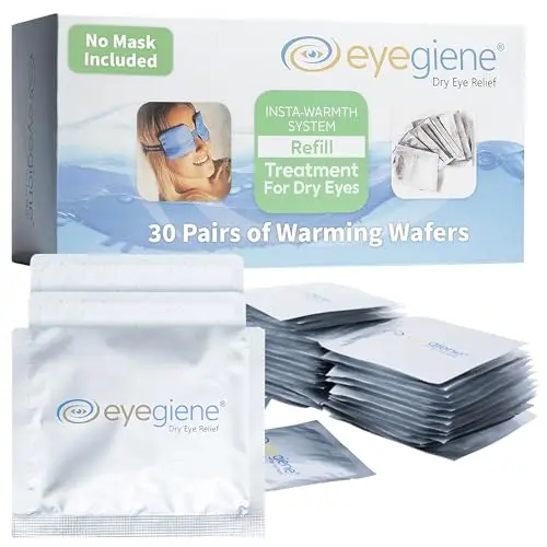 EyeGiene Insta-Warming Wafers for dry eyes and blepharitis relief