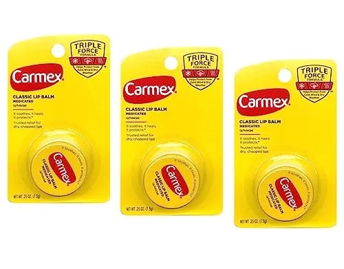 Carmex lip balm in pot packaging
