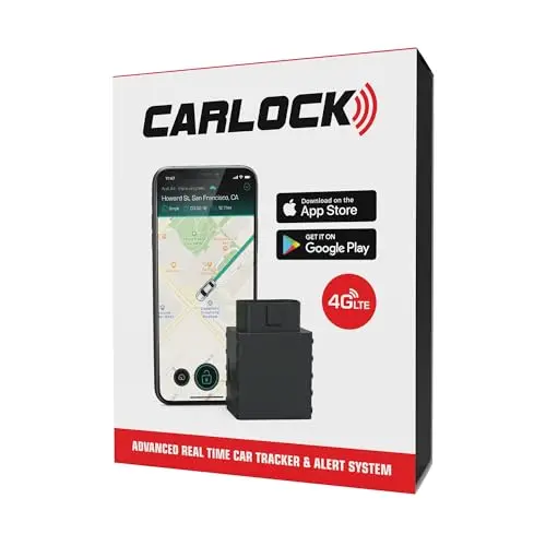 CARLOCK OBD GPS tracker plugged into vehicle port