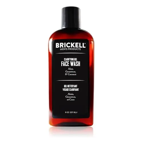 Brickell Men's Clarifying Gel Face Wash bottle