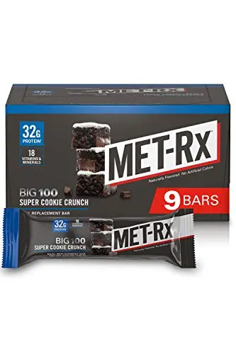 MET-Rx Big 100 super cookie crunch protein bar