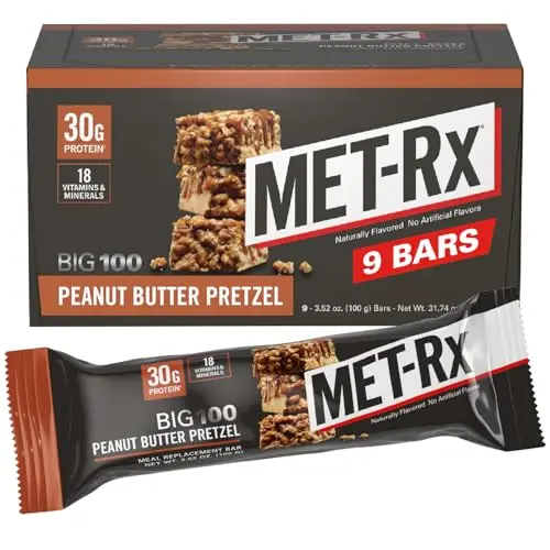 MET-Rx Big 100 Colossal Protein Bars Peanut Butter Pretzel