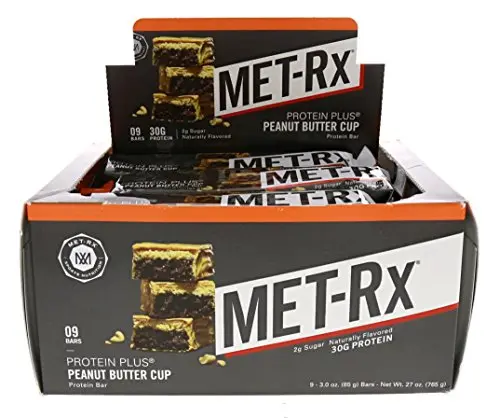 MET-Rx Protein Plus Bars in Peanut Butter Cup flavor