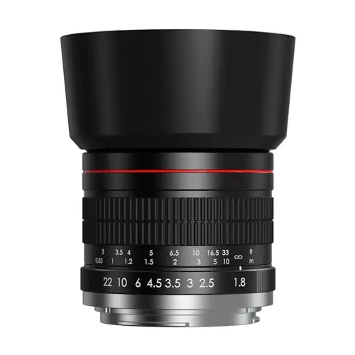 Lightdow 85mm f/1.8 manual focus lens for wedding photography