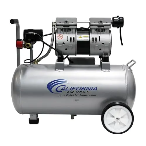 California Air Tools 8-gallon ultra quiet air compressor with wheels