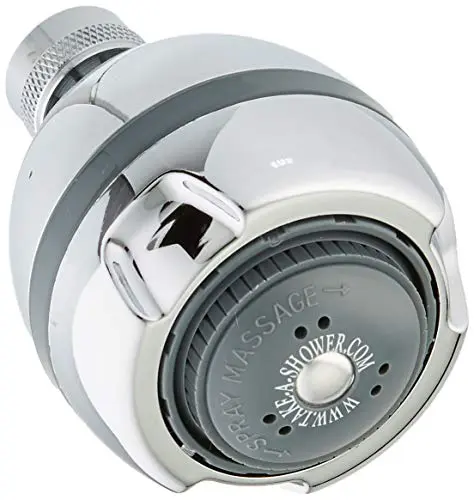 Fire Hydrant Spa rectangular shower head with chrome finish and multiple spray settings