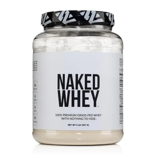 NAKED Whey Protein Powder container in unflavored version