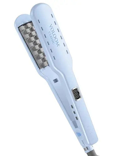 VOLOOM Classic volumizing ceramic flat iron in blue