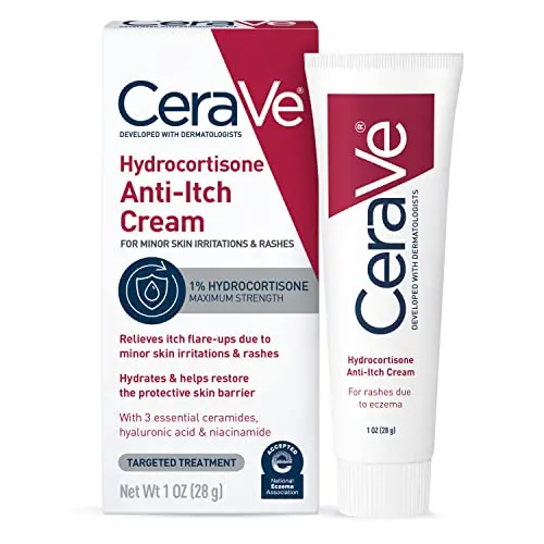 CeraVe Hydrocortisone Anti-Itch Cream for eczema-prone skin