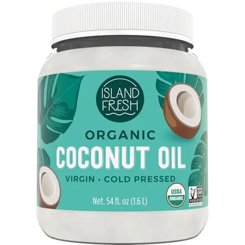 Island Fresh Organic Coconut Oil jar