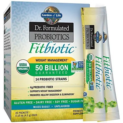 Garden of Life Dr. Formulated Probiotics Fitbiotic weight management powder packets