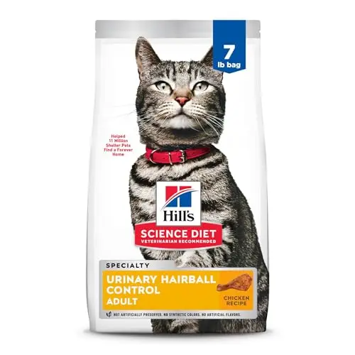 Hill's Science Diet Urinary Hairball Control dry cat food bag