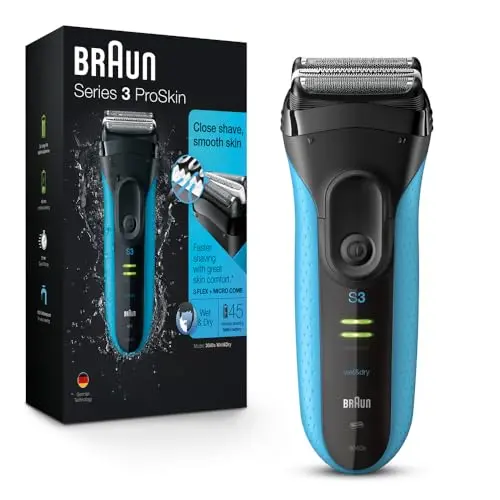 Braun Series 3 electric shaver with SensoFoil technology and precision trimmer