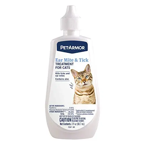 PetArmor ear mite treatment bottle for cats