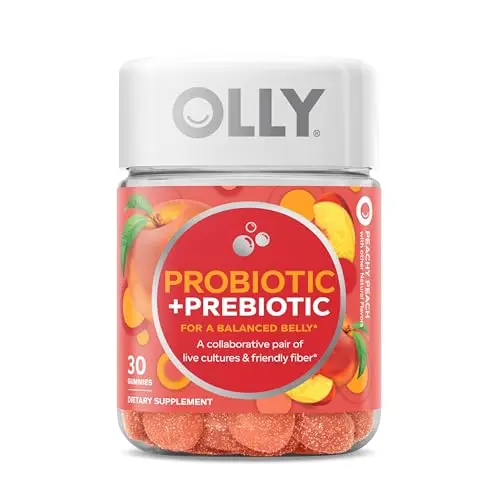OLLY Probiotic and Prebiotic Gummy supplement for gut health