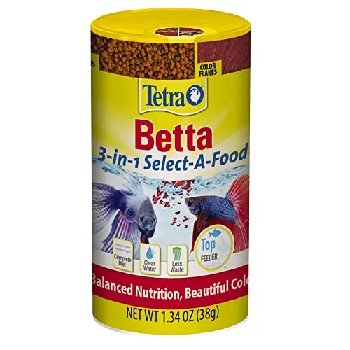 Tetra BettaMin variety pack with flakes and pellets