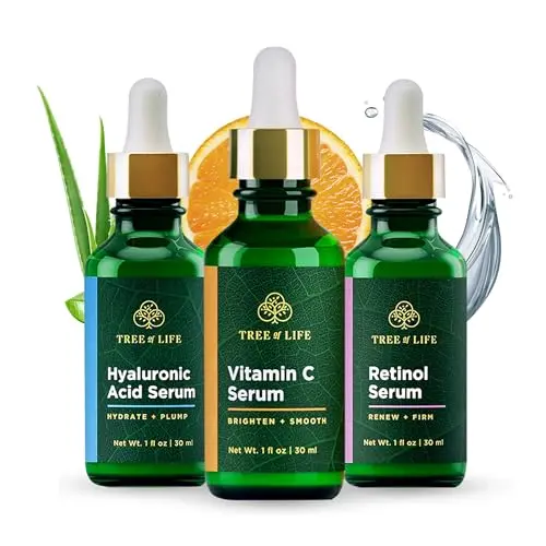 Tree of Life Beauty Facial Skin Care Set with three serums