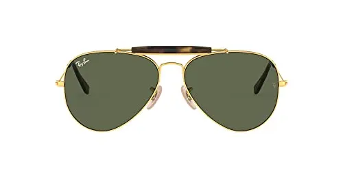 Ray-Ban Outdoorsman II aviator sunglasses with gold frame