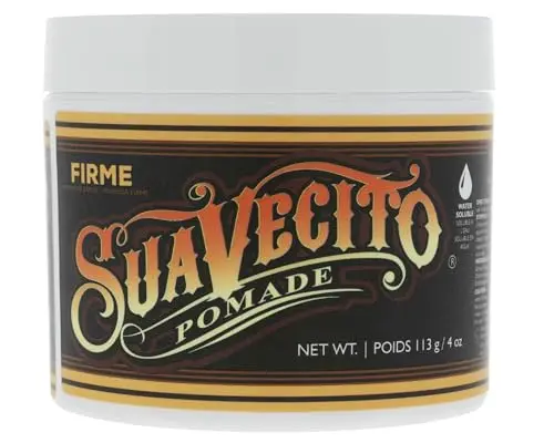 Suavecito Firme Hold Pomade in red and white container