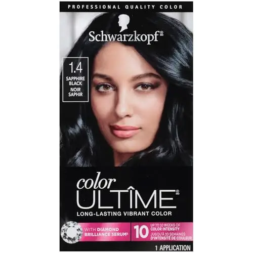 Schwarzkopf Color Ultime Sapphire Black hair dye bottle