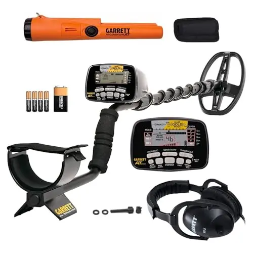Garrett A.T. Gold metal detector in orange and black colors