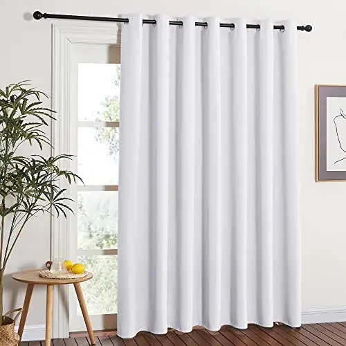 NICETOWN vertical blackout blinds with grommet top for sliding doors