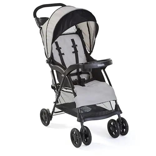 Kolcraft Cloud Plus lightweight umbrella stroller with reclining seat and storage