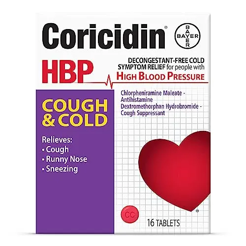 Coricidin HBP cold and cough relief tablets