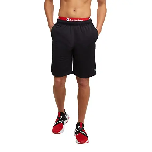 Champion men's training shorts in action during workout