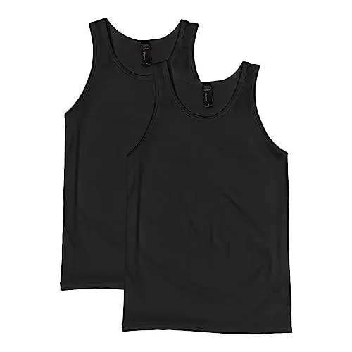 Hanes X-Temp men's tank top showing moisture-wicking fabric