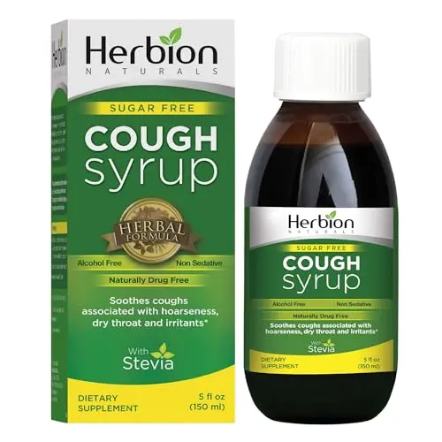 HERBION Naturals Sugar Free Cough Syrup bottle