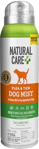 Natural Care flea and tick spray with natural oils for dogs