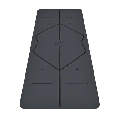Liforme Original Yoga Mat in gray with alignment markers