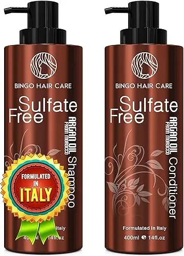 BINGO HAIR CARE Moroccan Argan Oil Shampoo and Conditioner Set