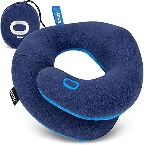 BCOZZY kids travel neck pillow with double support design for children